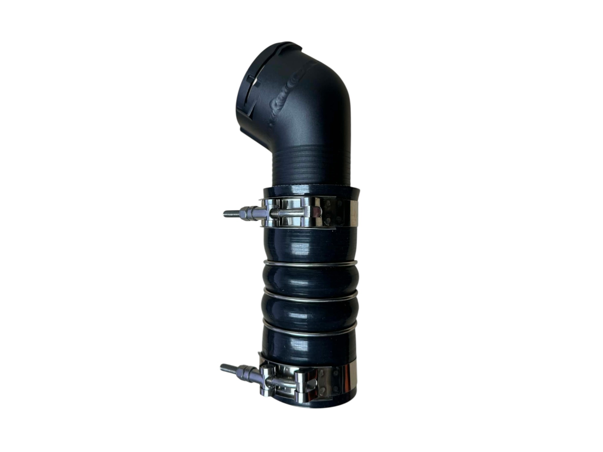 BMW M57 E70 X5 6061 Billet Aluminum ASV throttle adapter with Silicone hose - Image 2